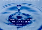Einladungs - Plakat für den ökumenischen Gottesdienst an Pfingstmontag 2018