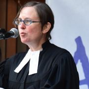 Begrüßung und Kollektenankündigung, Schul - Pastorin und ACKL-Vorsitz, A. Israel.